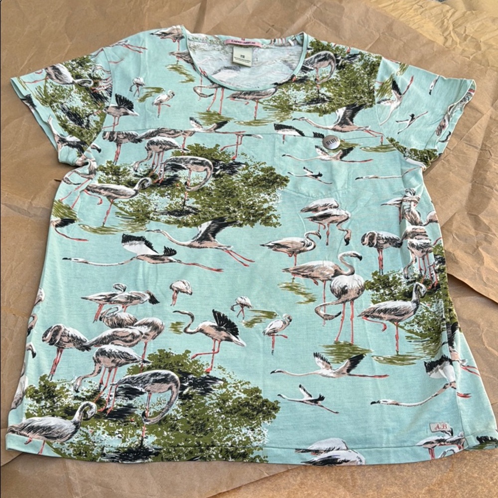 Scotch & Soda Flamingo Camo Pocket Tee